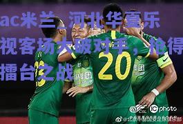 河北华夏乐视客场大破对手，抢得擂台之战